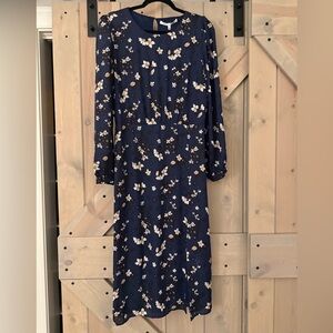 NWT Collective Concepts Floral Midi Dress with Front Slit